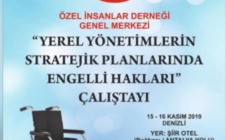 Avrupa Birliği Sivil Düşün Programı çerçevesinde Yerel Yönetimlerin Stratejik Planlarında Engelli Hakları