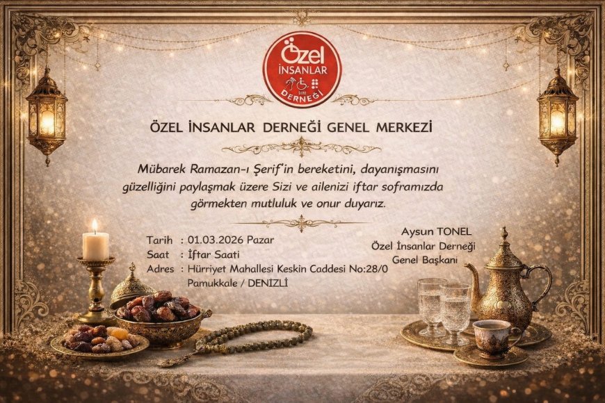 ÖZEL İNSANLAR DERNEĞİ GÖNÜL SOFRASINDA